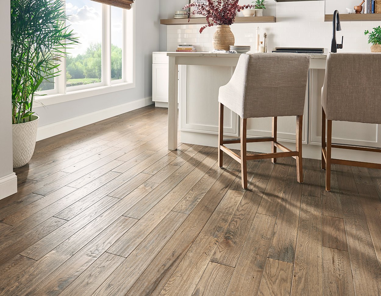 Weathered Stone flooring, shown in a room