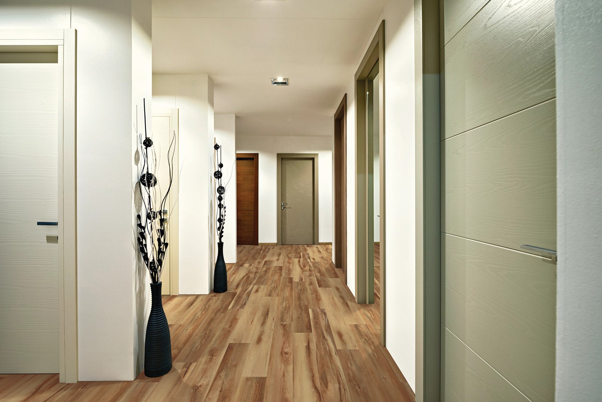 Belmont Hickory flooring, shown in a room