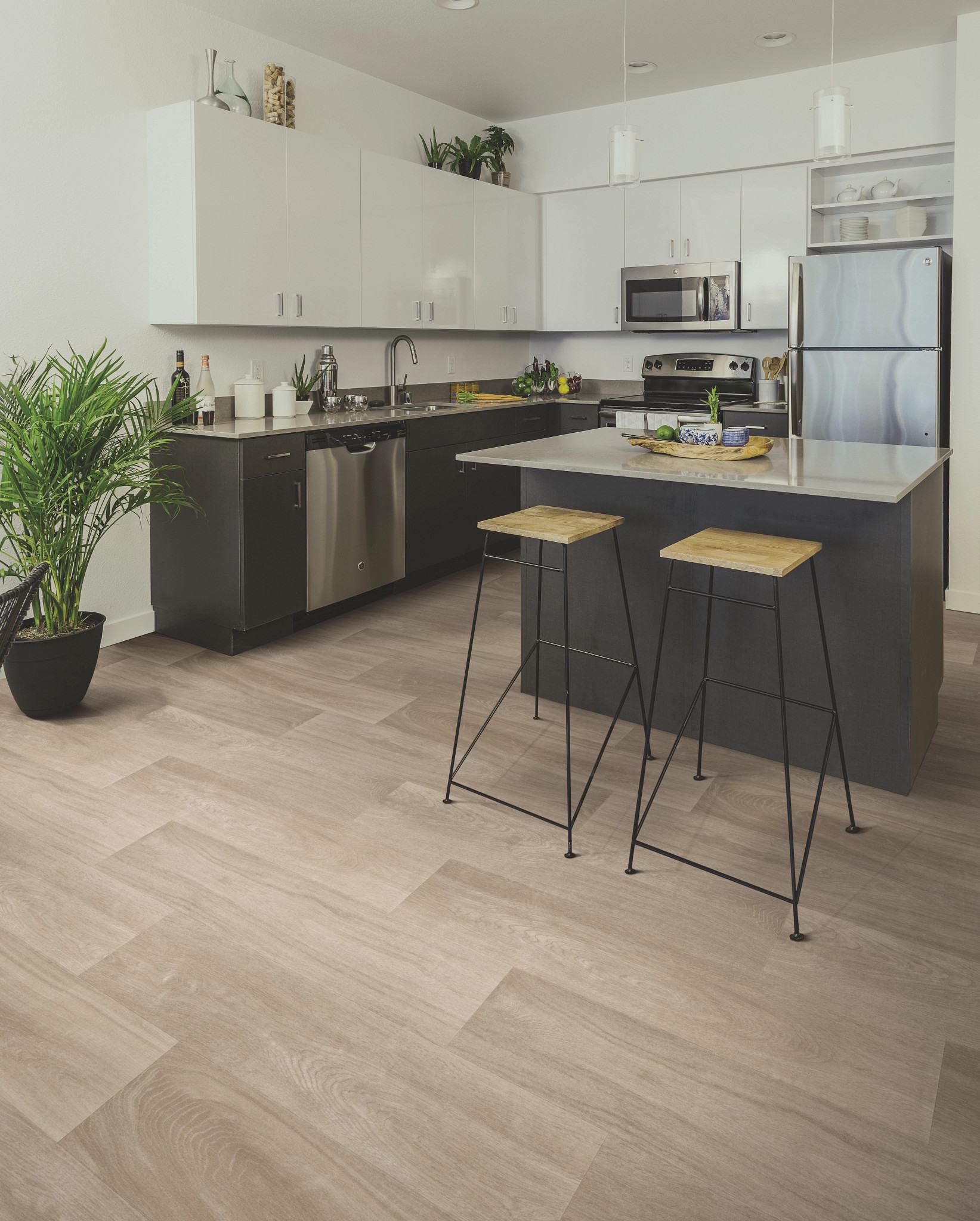 Turner flooring, shown in a room
